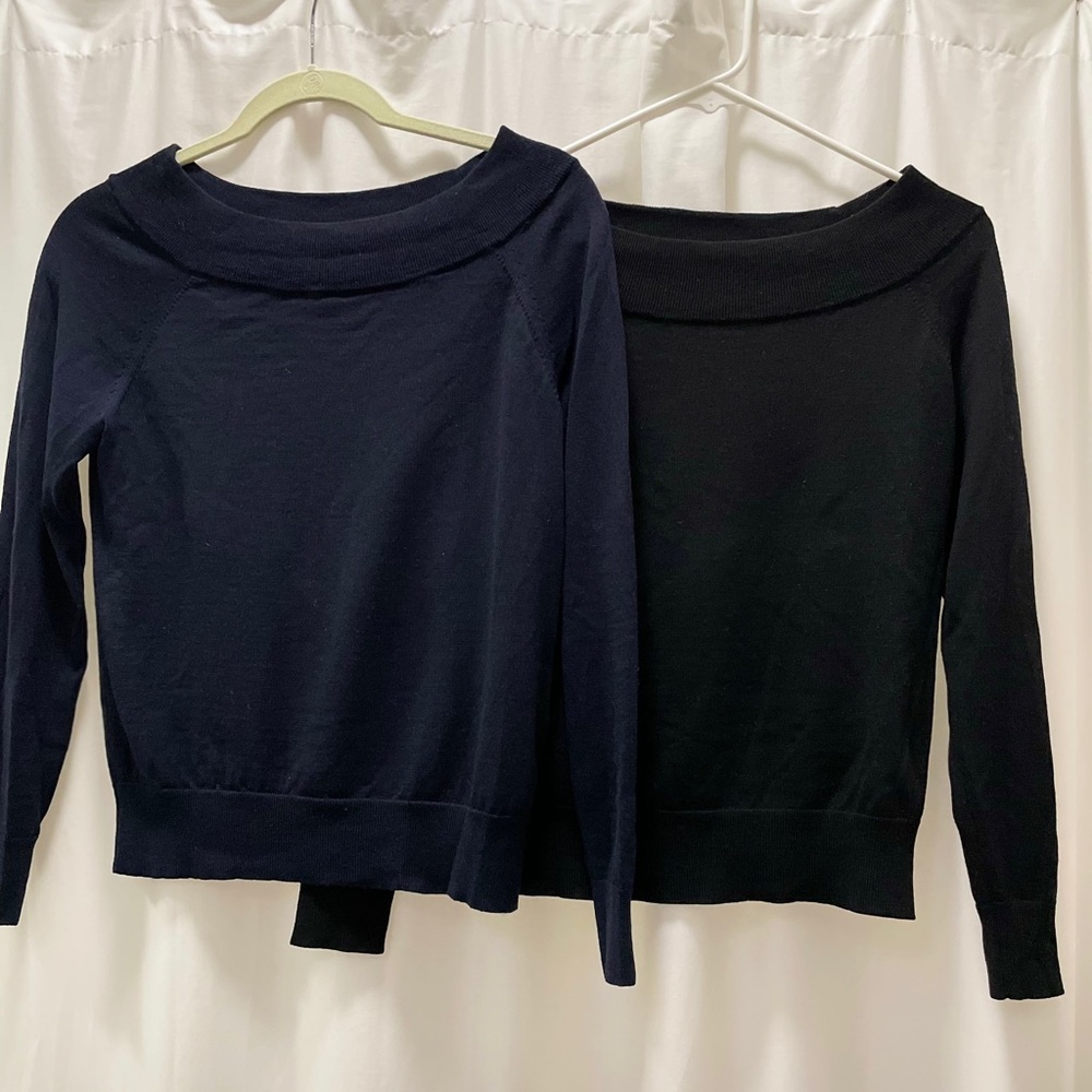 Uniqlo Extra fine merino wool boatneck sweaters